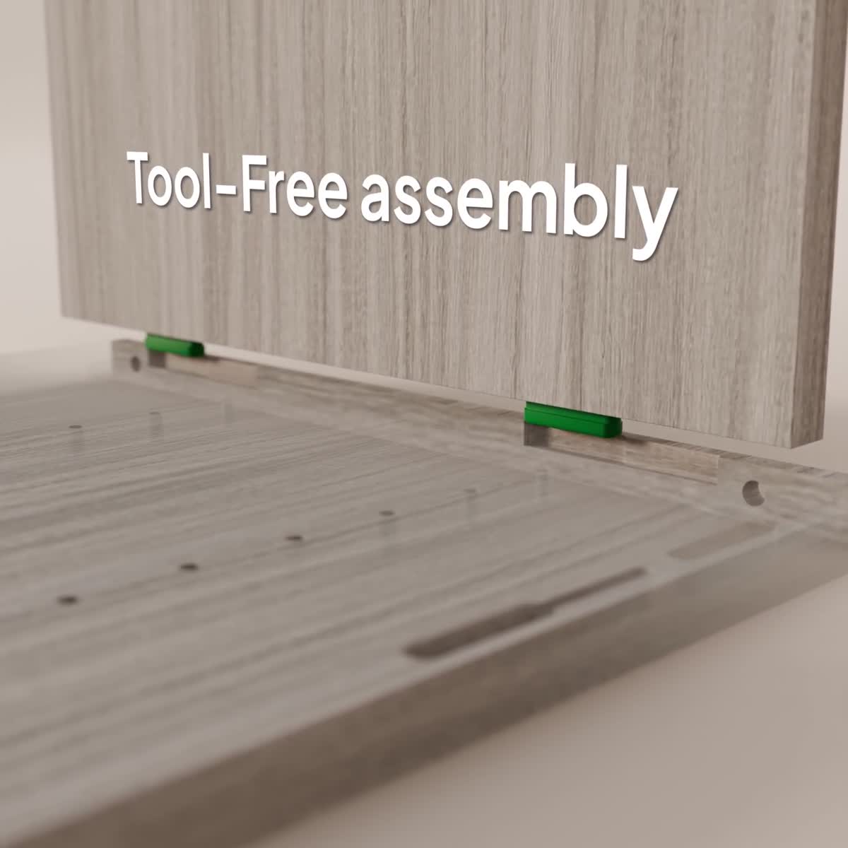 Tool-free closet assembly video thumbnail